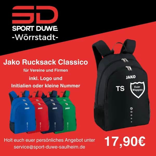 Rucksäcke für Schule, Training und Verein – Regional bei Sport Duwe